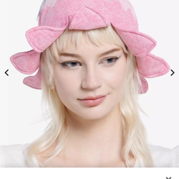 Pixie Witch Hat Youth Pink with green - Picture 4 of 4